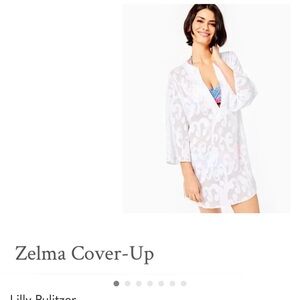 Lily Pulitzer White Zelma Cover Up Sz XXS/XS